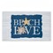 Stupell Industries Beach Love over Stripes Printed Outdoor Door Mat, design by Kim Allen, 18"x30"